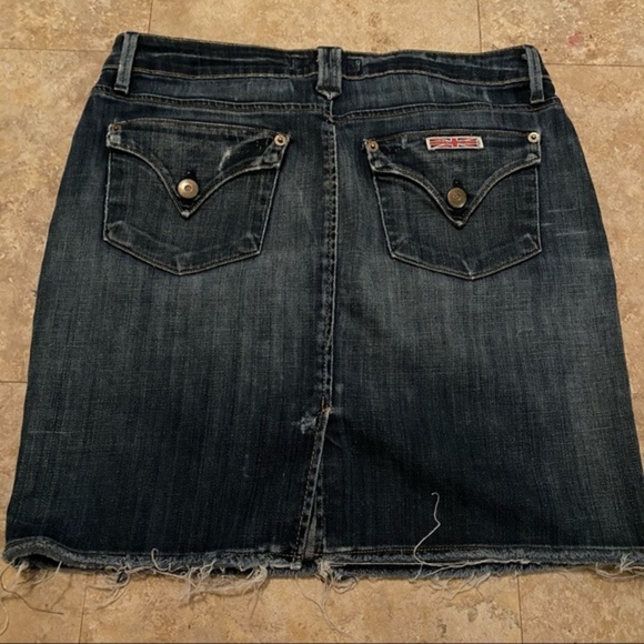 Hudson Denim Distressed Skirt Bandana size 28 - Picture 7 of 13